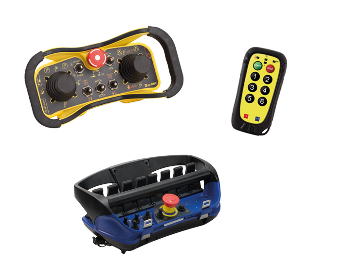 Picture of different radio remote controls
