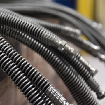 Hydraulic hoses with steel protector